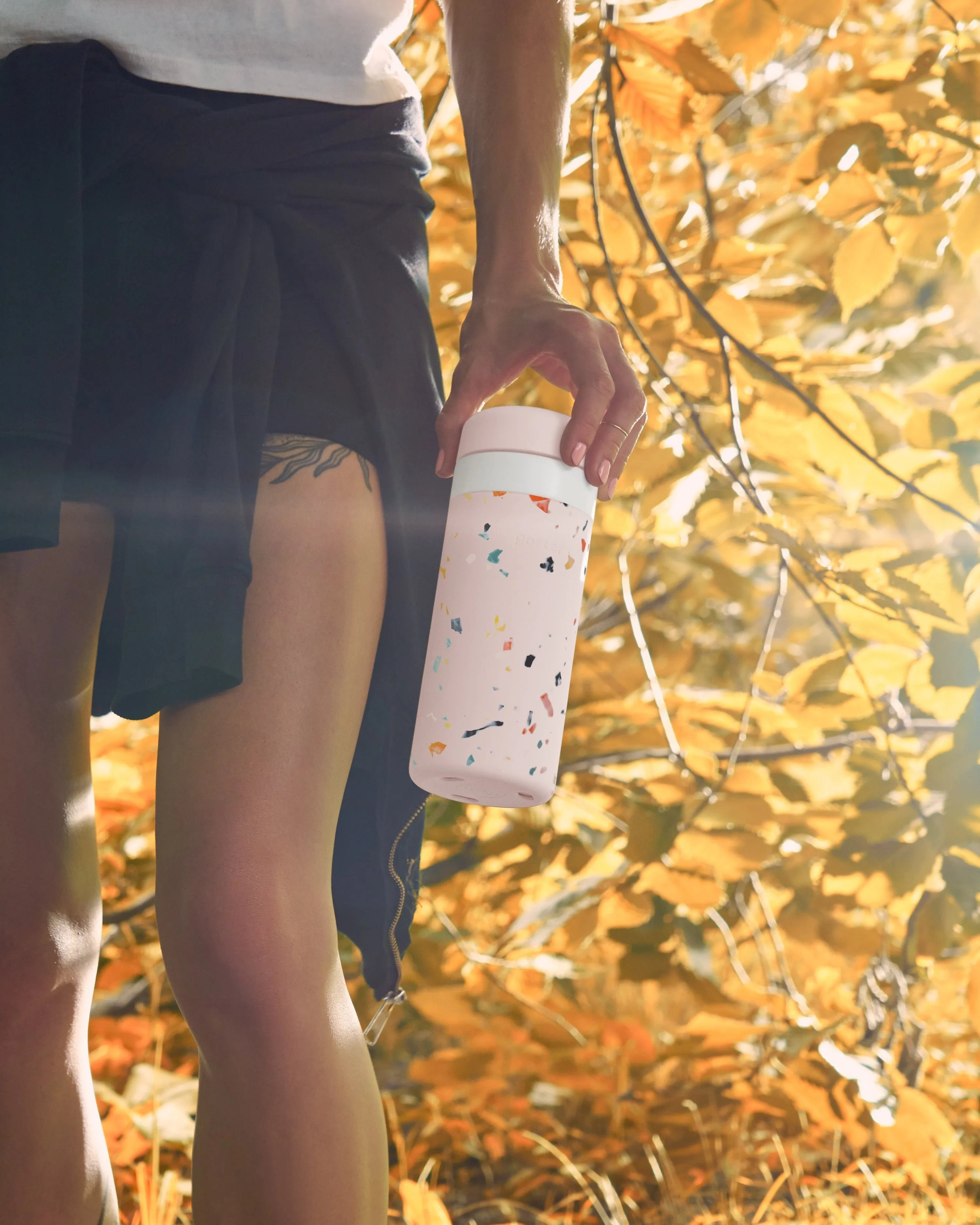 Porter Insulated Bottle 20oz - Terrazzo Charcoal