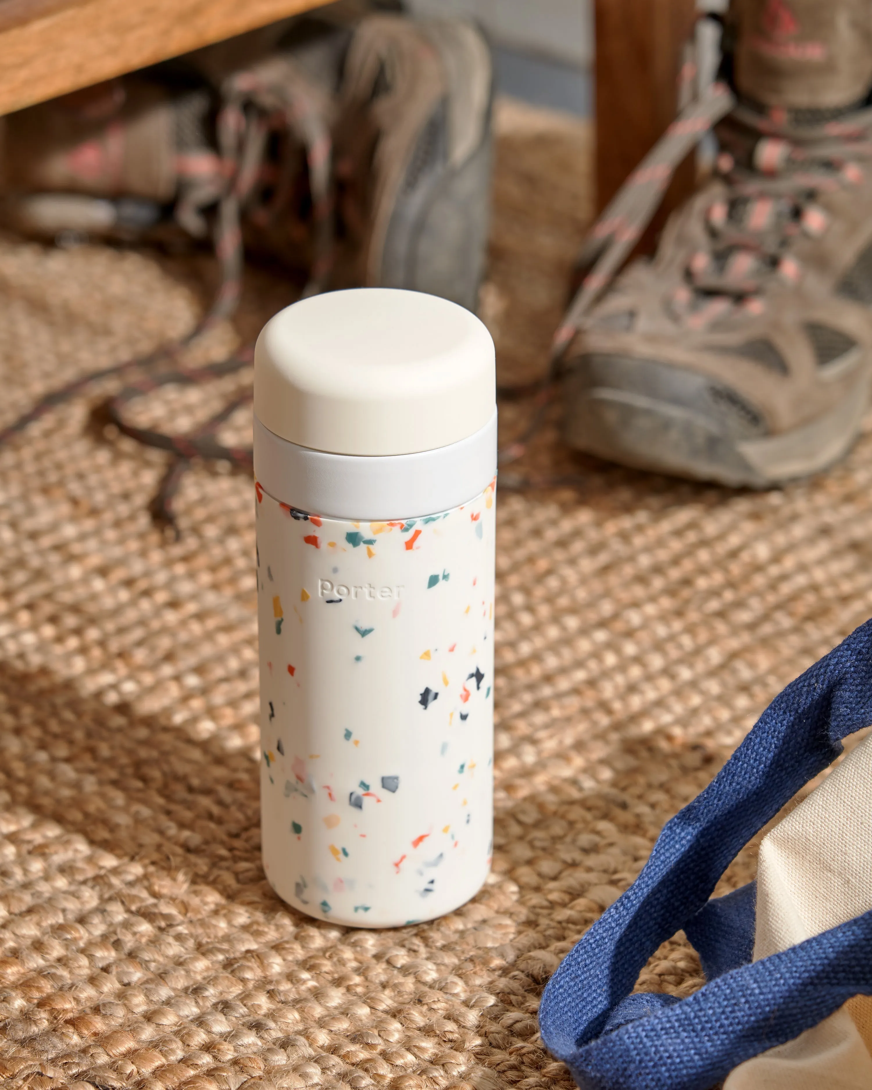 Porter Insulated Bottle 20oz - Terrazzo Charcoal