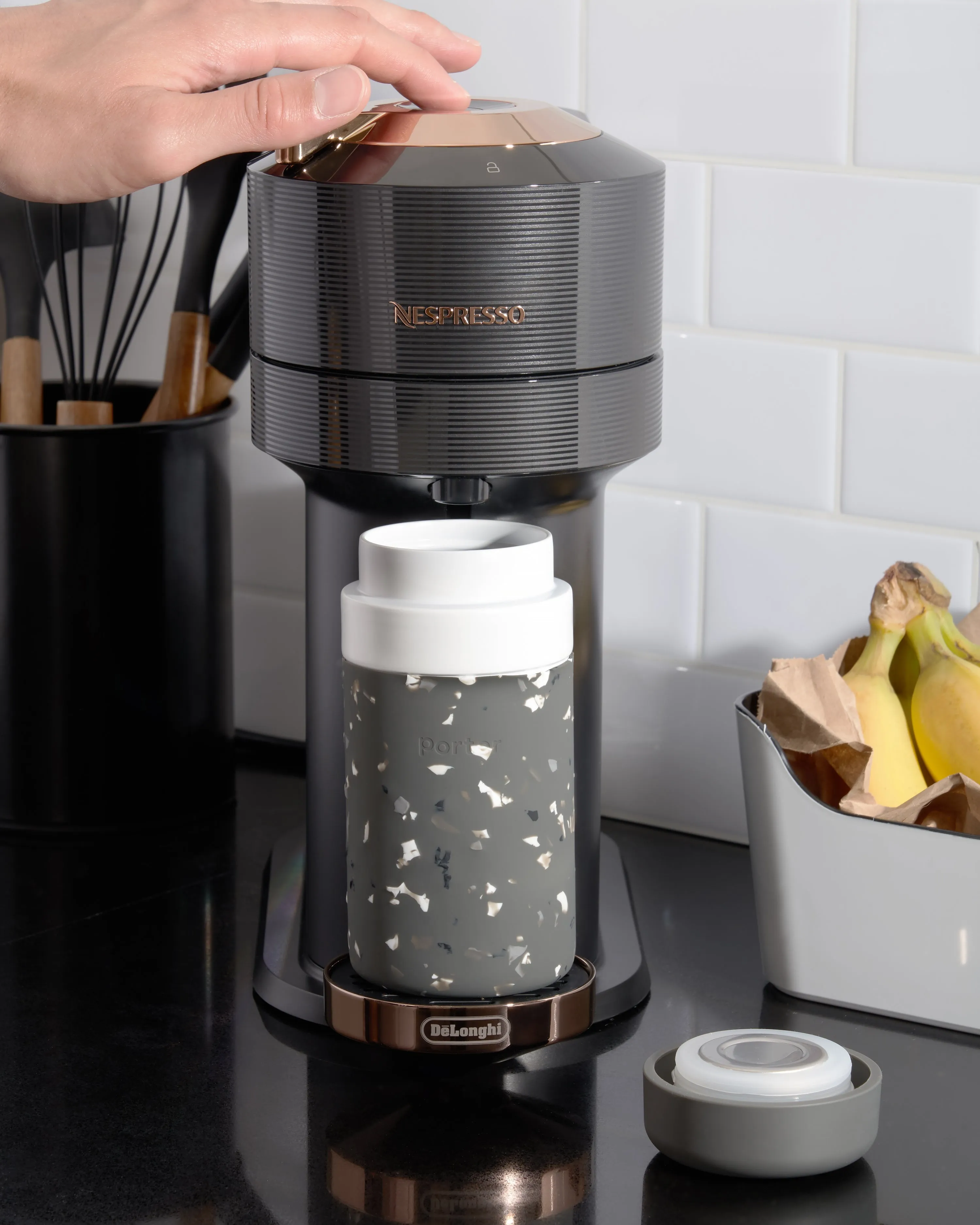 Porter Insulated Bottle 20oz - Terrazzo Charcoal