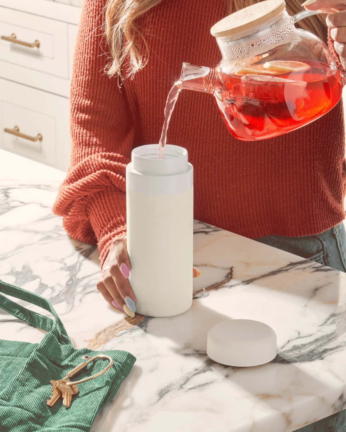 Porter Insulated Bottle 20oz - Terrazzo Charcoal