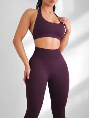 Premier Motion Halter Sports Bra (Blackberry Purple)