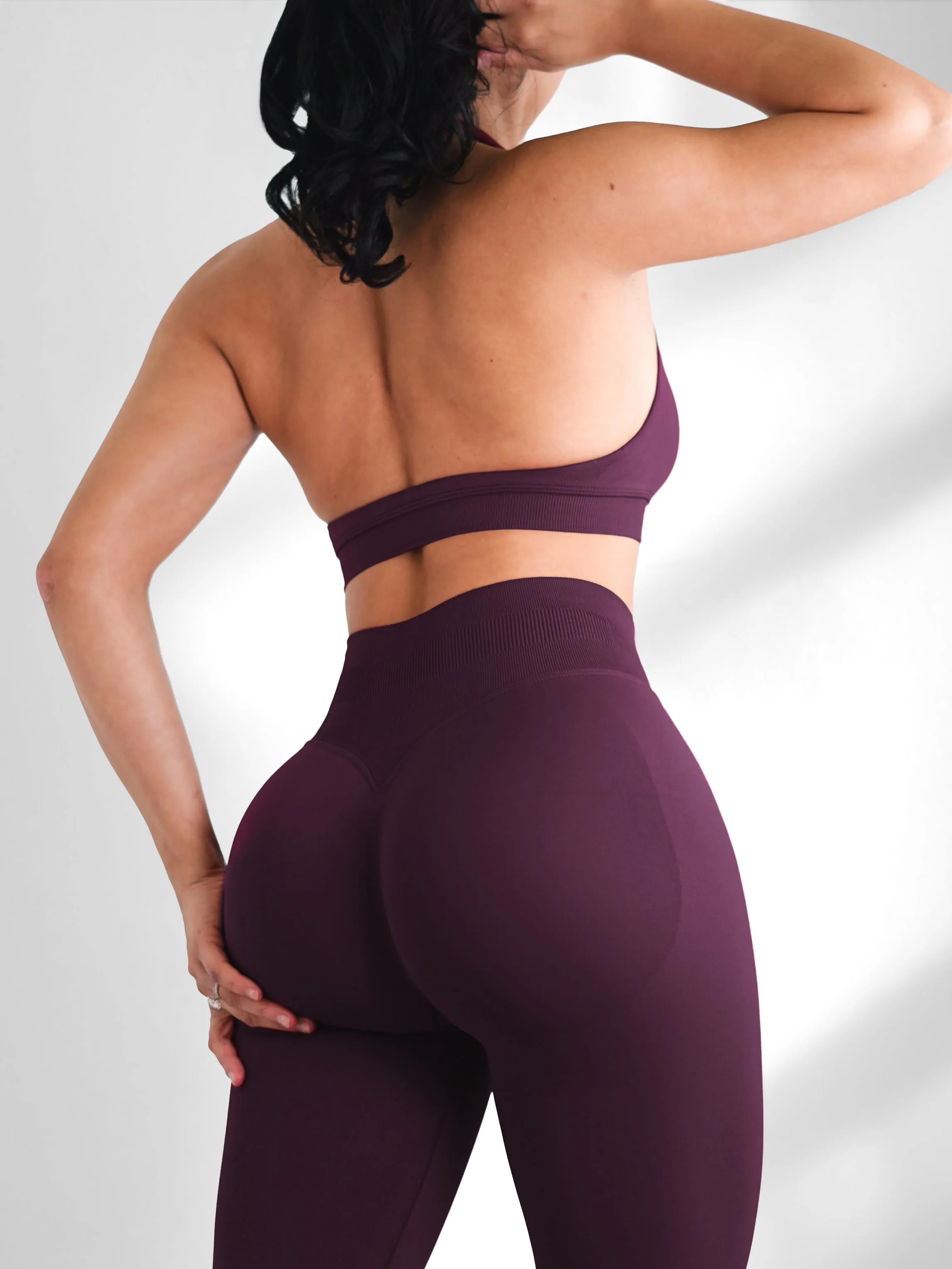 Premier Motion Halter Sports Bra (Blackberry Purple)