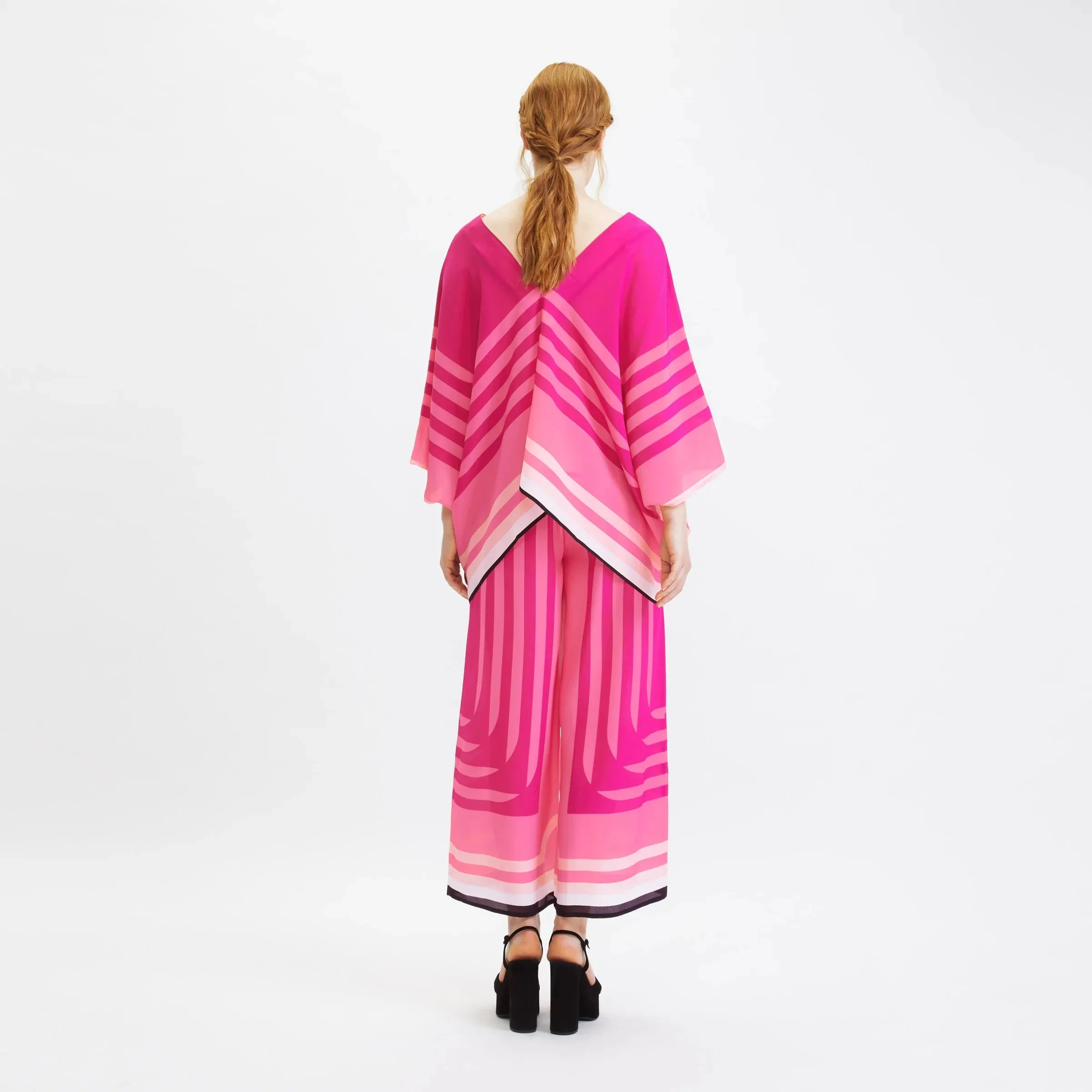 Pretty In Pink Kaftan Jumpsuit For Women By BlackBeads