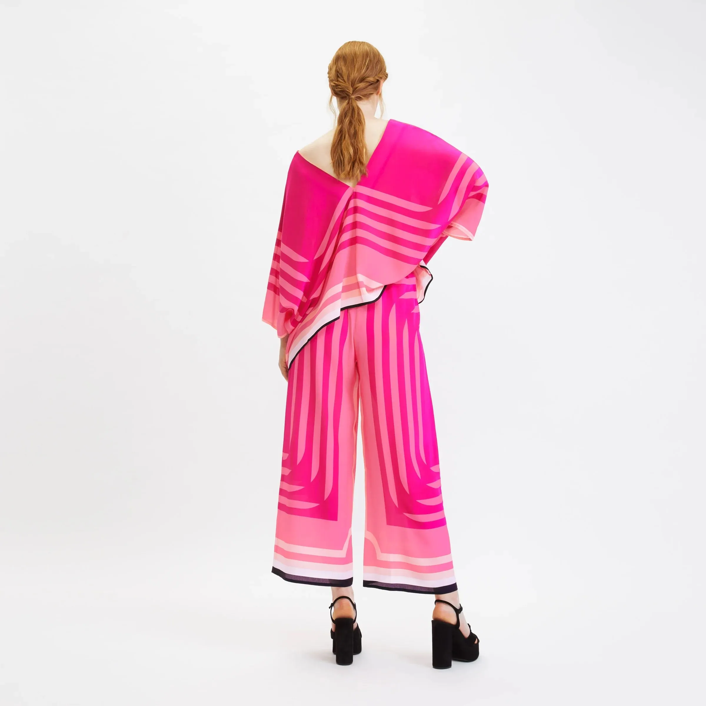Pretty In Pink Kaftan Jumpsuit For Women By BlackBeads