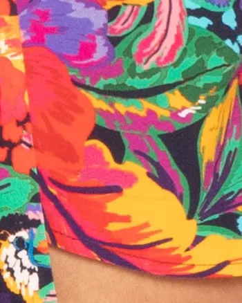 Printed Puff Sleeve Coverup Duster | Rio Garden