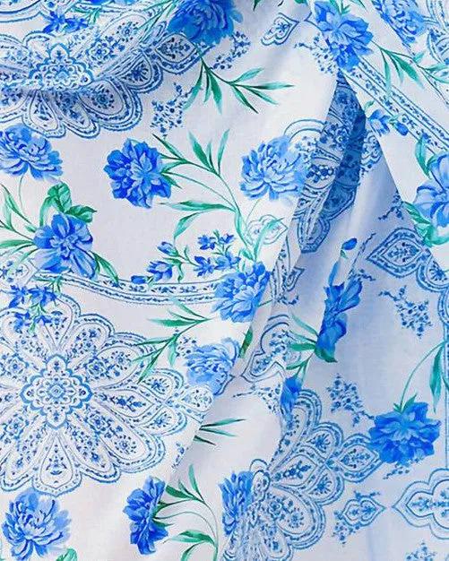 Printed Sarong In Floral Medallion | Floral Medallion