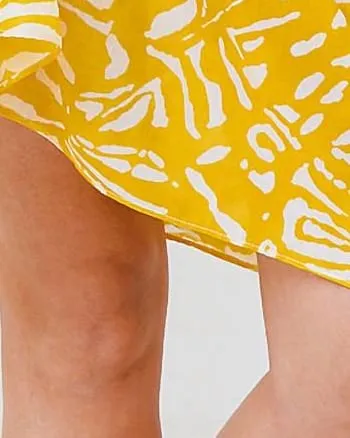 Printed Sarong In Marigold Palms | Marigold Palms