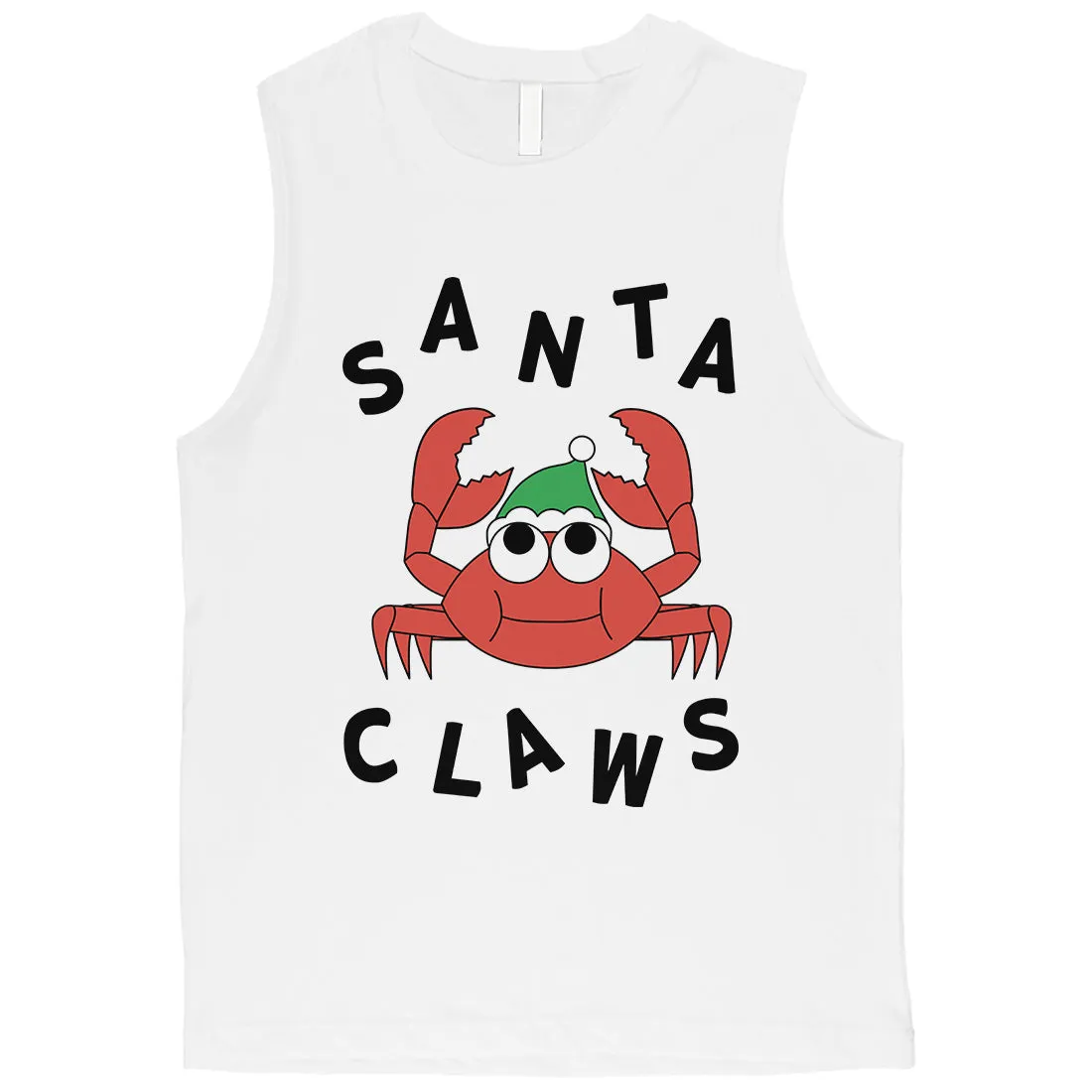 Santa Claws Crab Mens Muscle Shirt