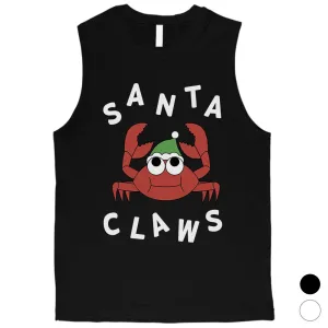 Santa Claws Crab Mens Muscle Shirt