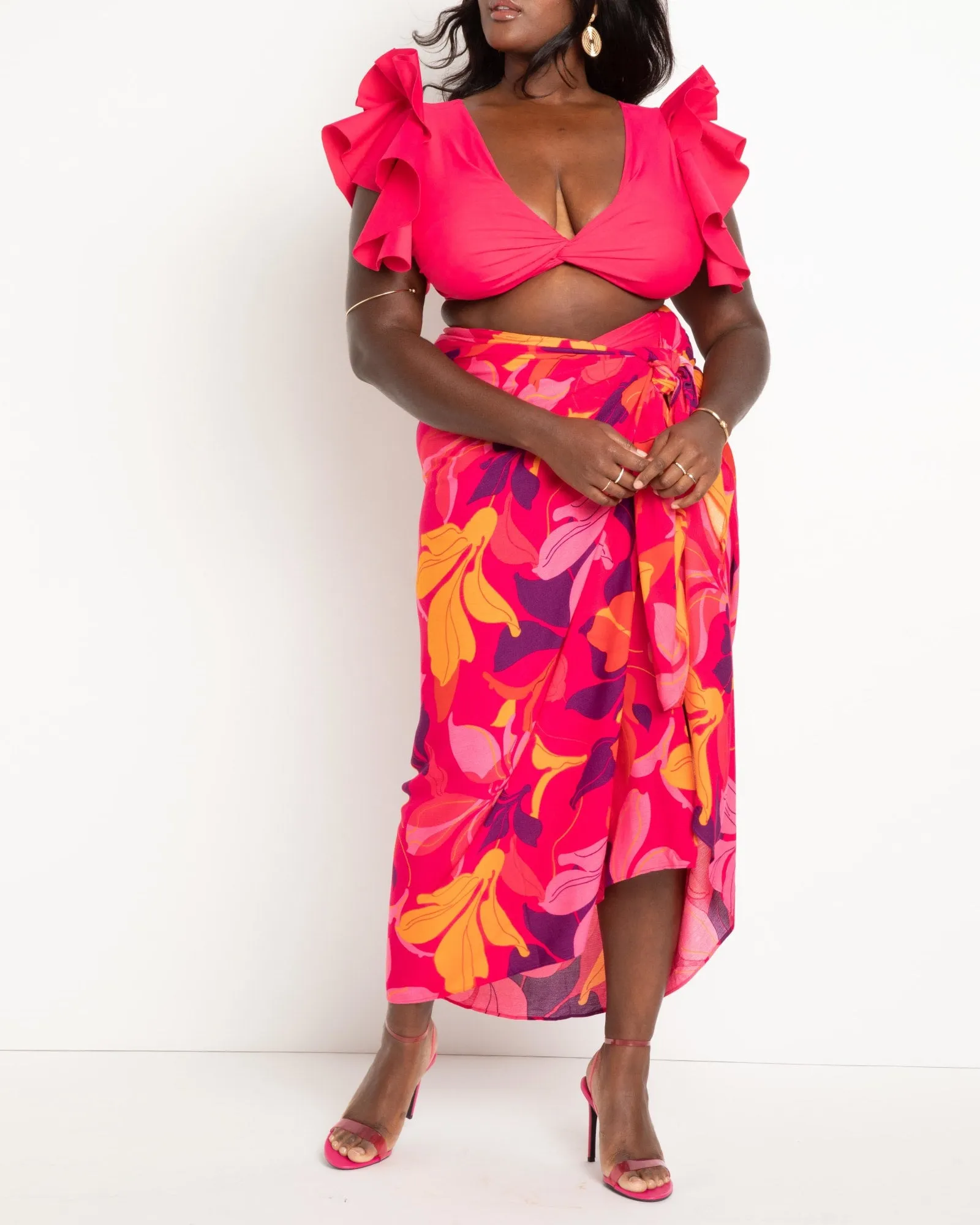 Sarong Wrap Coverup Skirt | Mystique Floral