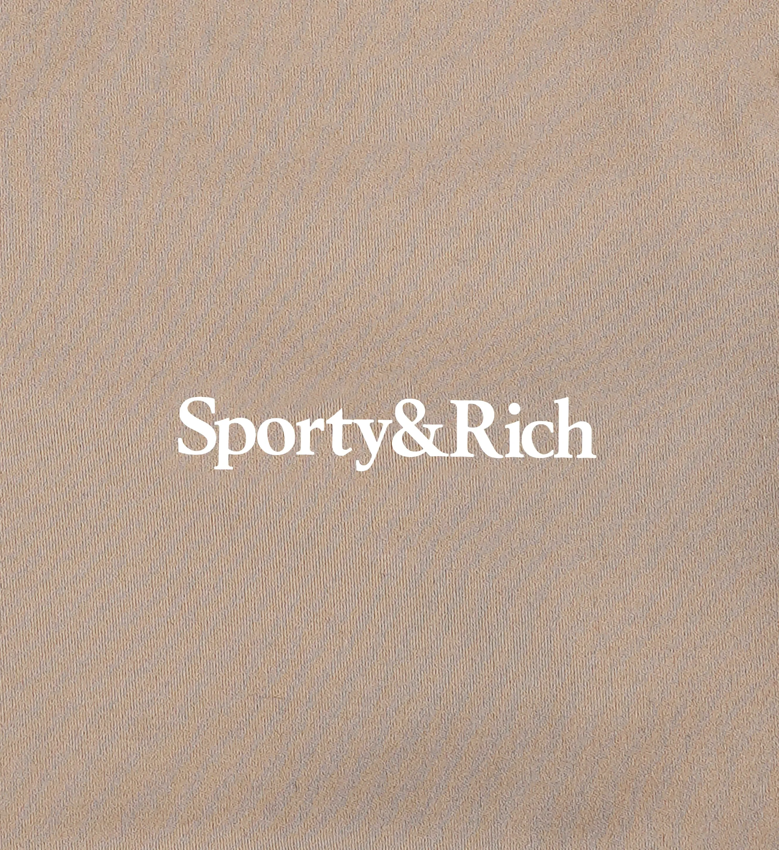 Serif Logo V Neck Sports Bra - Elephant/White