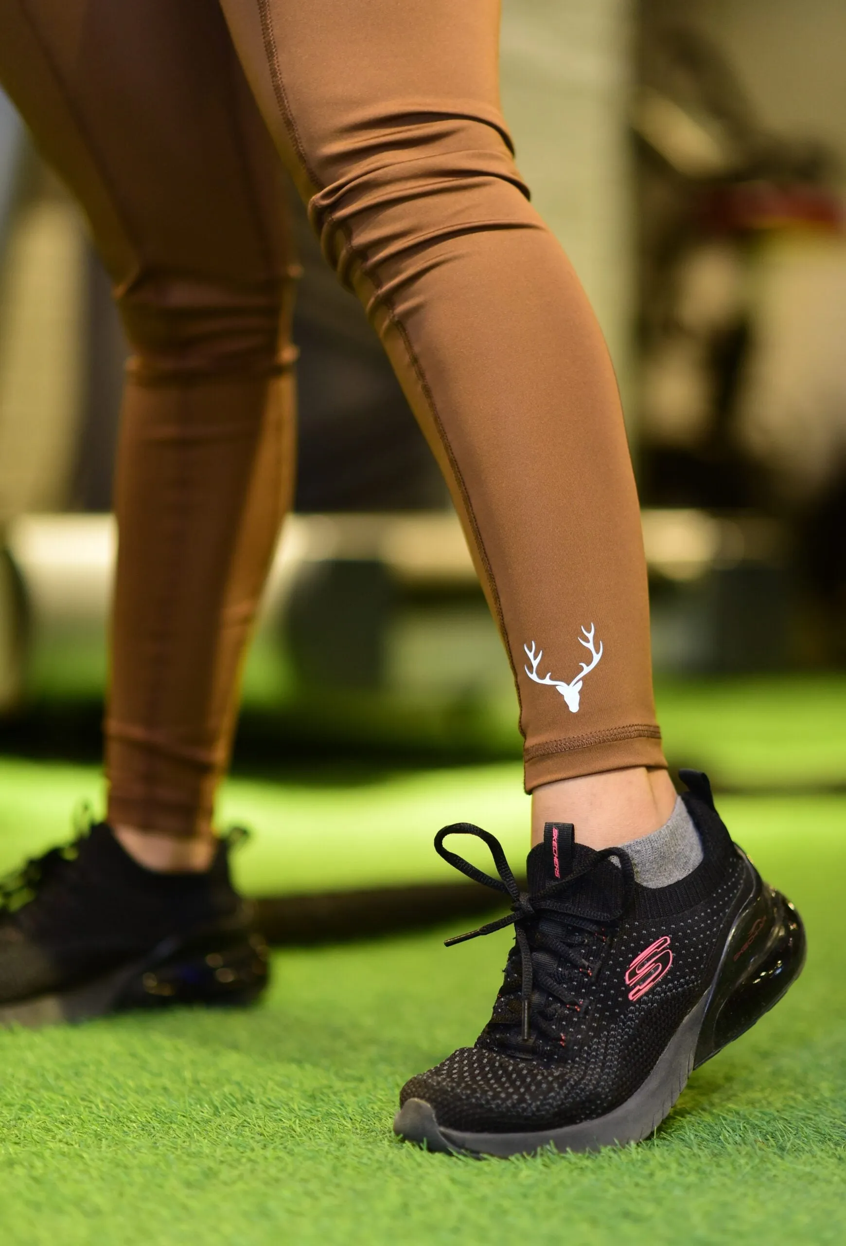 Stag Women Dri-Fit Leggings (BROWN)