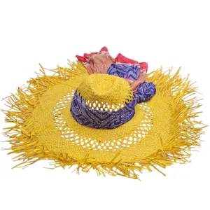 Straw Hat with Scarf (Gemma)