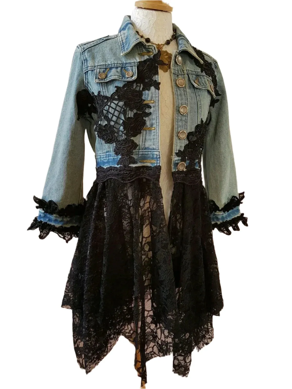Tee's Lace Denim Jacket