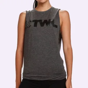 The WOD Life - Unisex Classics Gunship Muscle Tank - Charcoal/Black