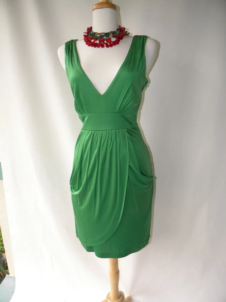 Tibi Green Silk Dress
