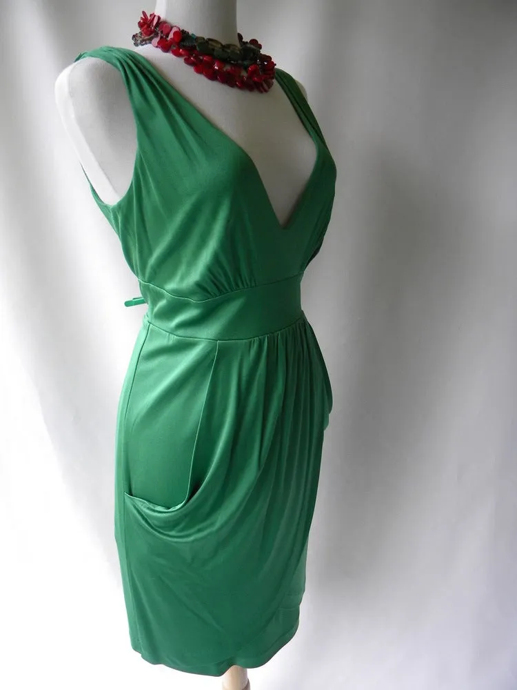 Tibi Green Silk Dress