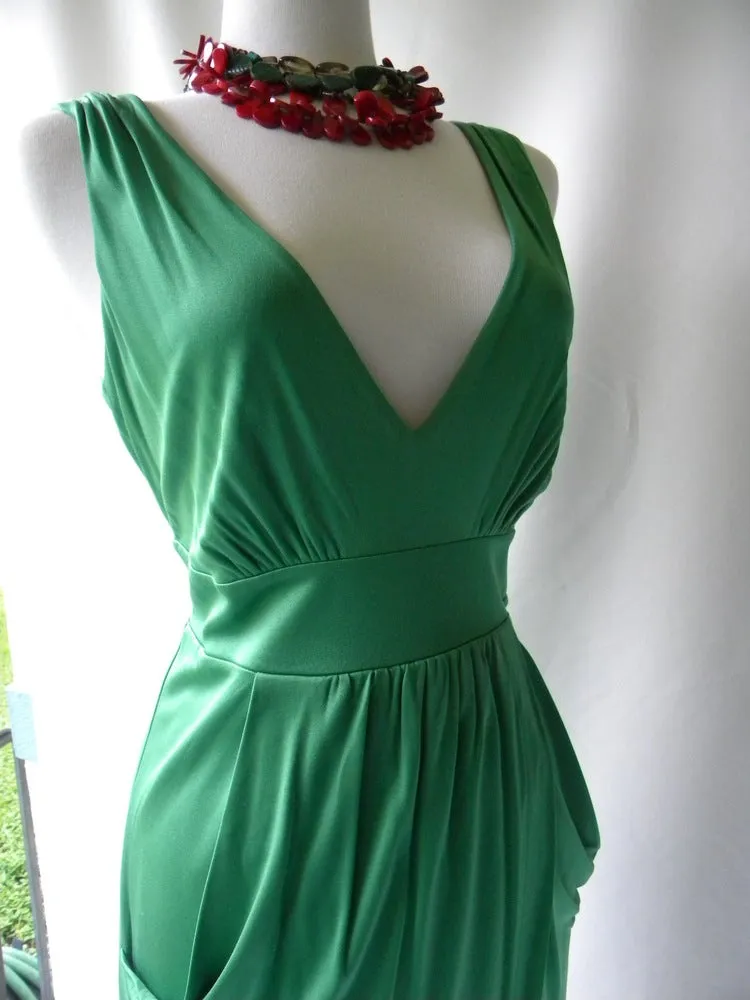Tibi Green Silk Dress