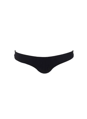 Toulouse Black Ribbed Bikini Bottom