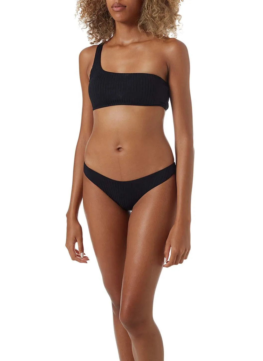 Toulouse Black Ribbed Bikini Bottom