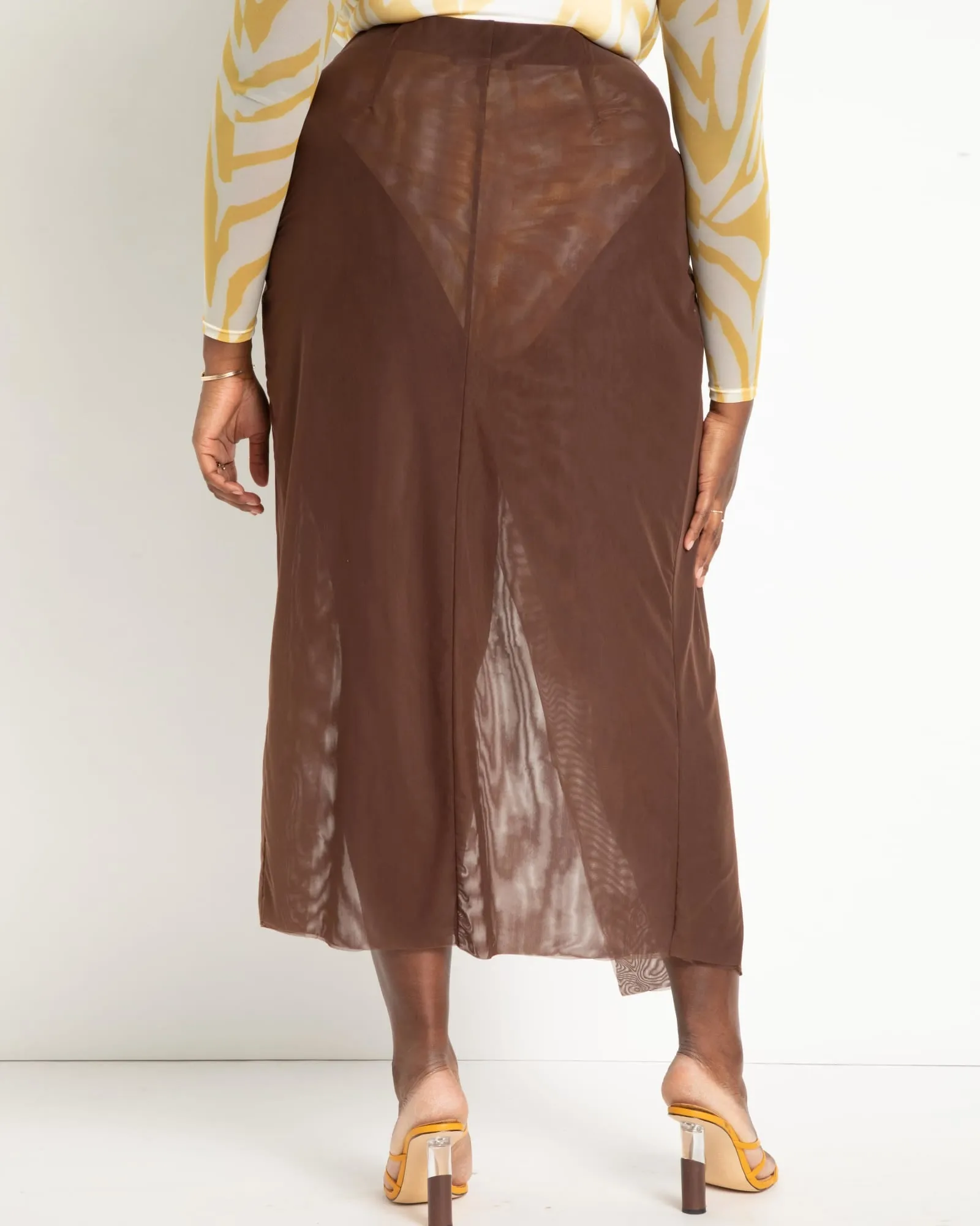 Twist Front Sarong Wrap Coverup Skirt | Hot Fudge