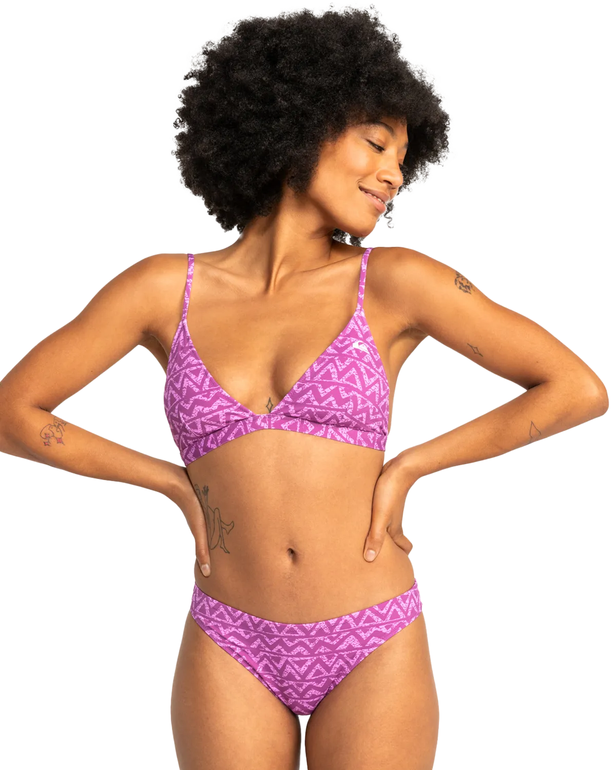Uni Champion Sound Bikini Bottoms in Violet Heritage