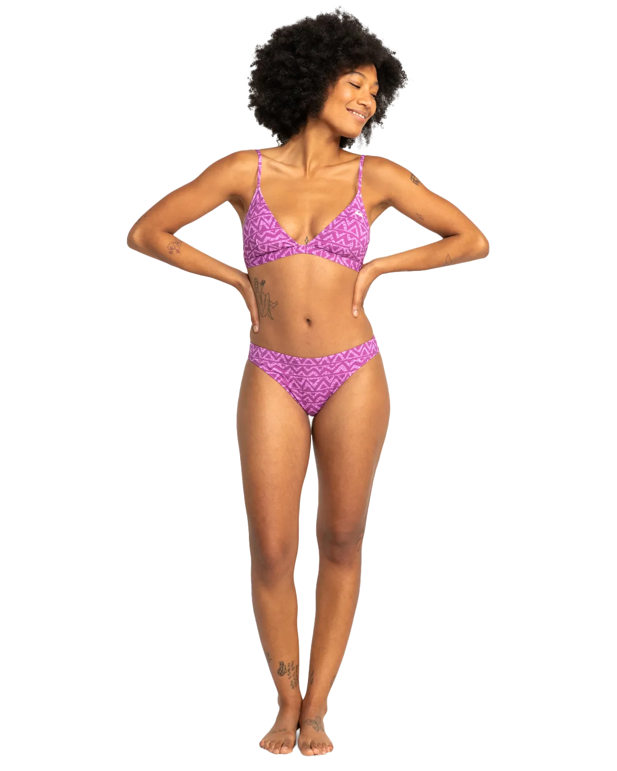Uni Champion Sound Bikini Bottoms in Violet Heritage