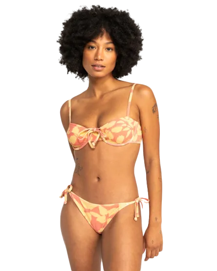 Uni Love Blows Bikini Bottoms in Canyon Clay 2 Tones Flower