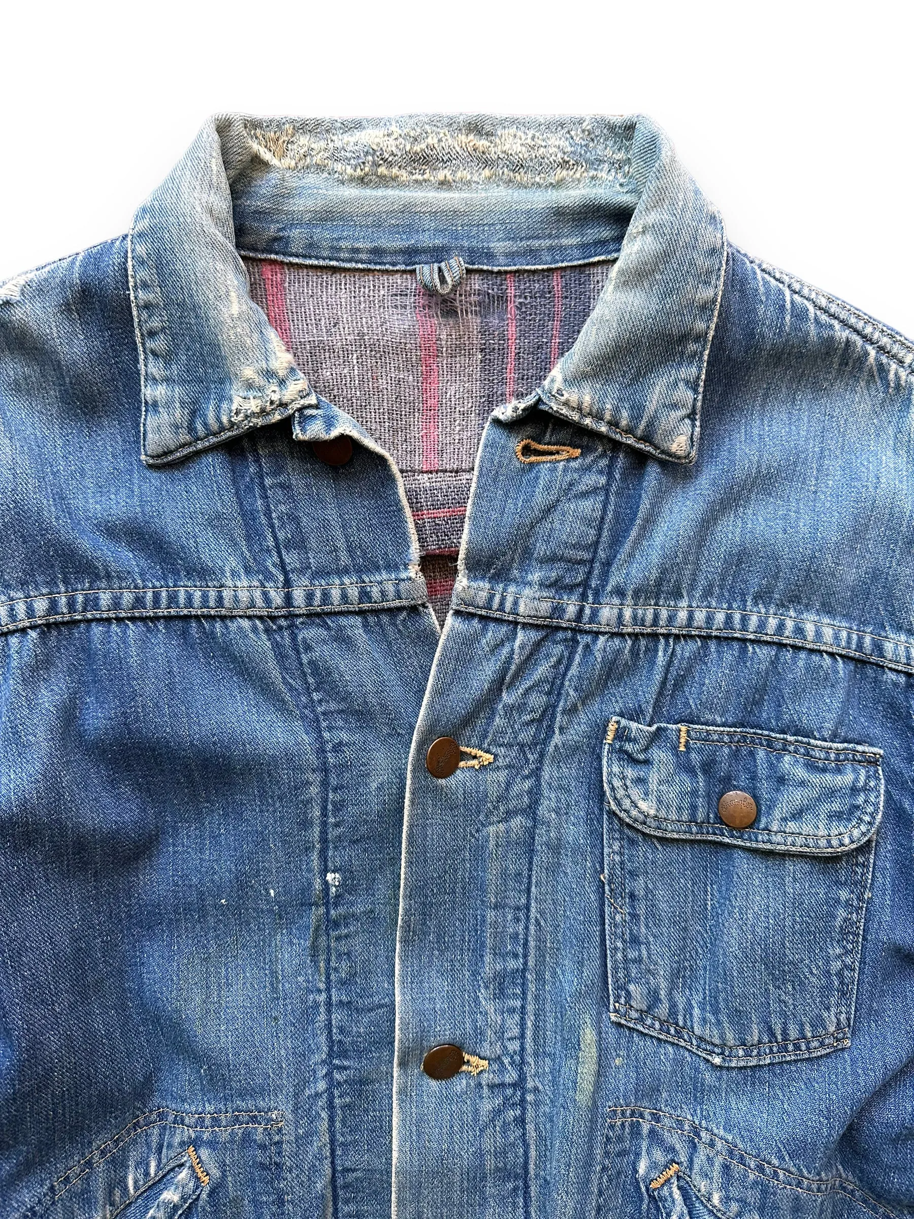 Vintage Blanket Lined Wrangler Denim Jacket MJL SZ 42 | Vintage Denim Jacket Seattle | Barn Owl Seattle