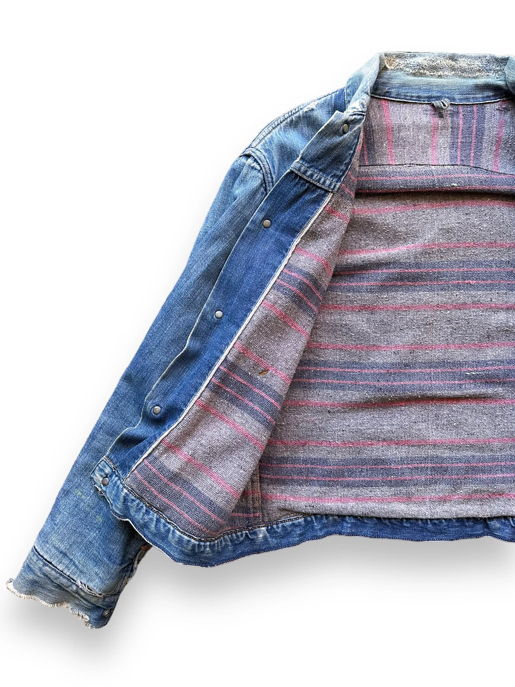 Vintage Blanket Lined Wrangler Denim Jacket MJL SZ 42 | Vintage Denim Jacket Seattle | Barn Owl Seattle