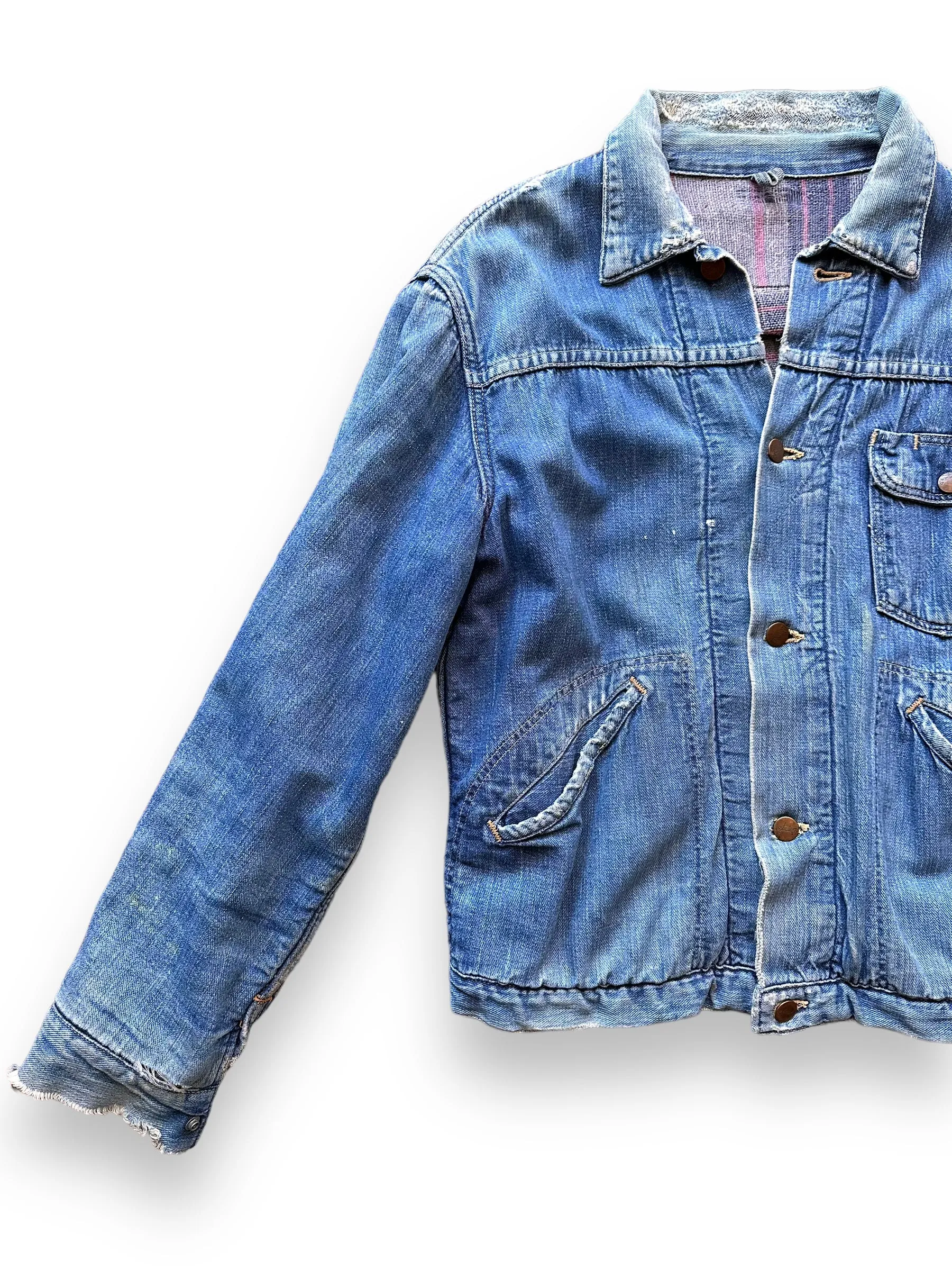 Vintage Blanket Lined Wrangler Denim Jacket MJL SZ 42 | Vintage Denim Jacket Seattle | Barn Owl Seattle