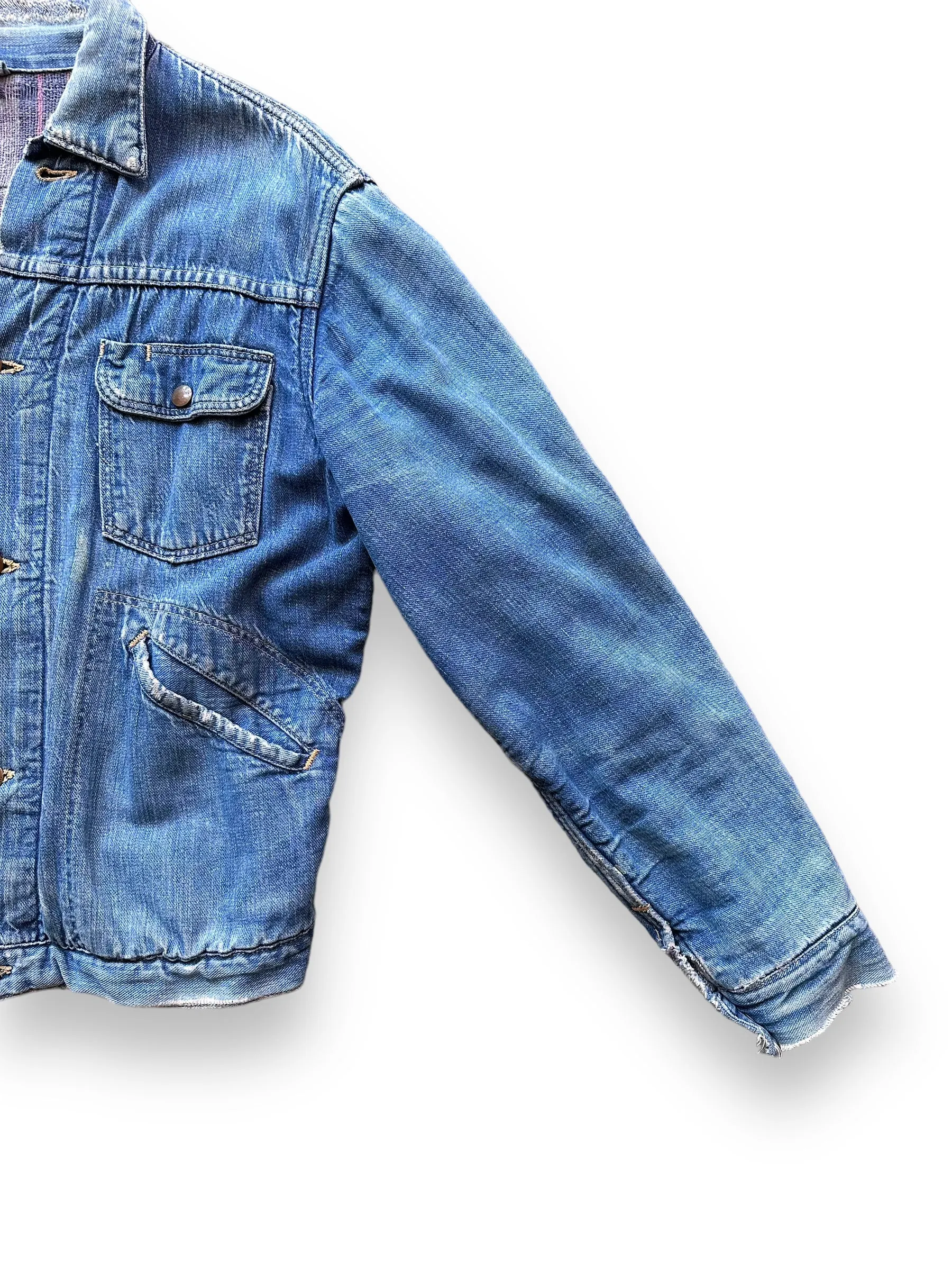 Vintage Blanket Lined Wrangler Denim Jacket MJL SZ 42 | Vintage Denim Jacket Seattle | Barn Owl Seattle