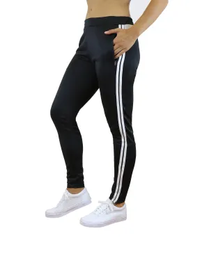 Women's Moisture Wicking Striped Track Joggers