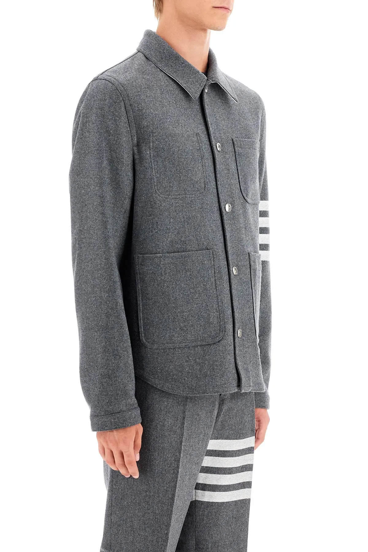 WOOL AND CASHMERE BLEND OVERSH