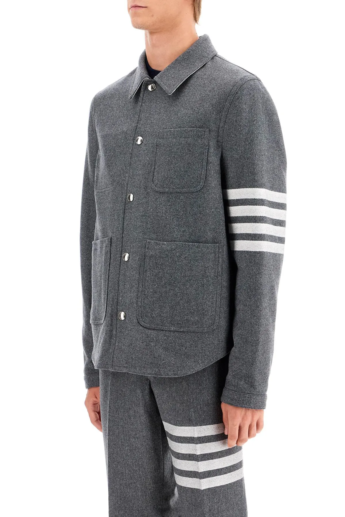 WOOL AND CASHMERE BLEND OVERSH